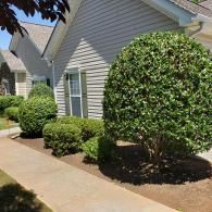 Custom retaining wall and planting beds built by J & J Landscape
