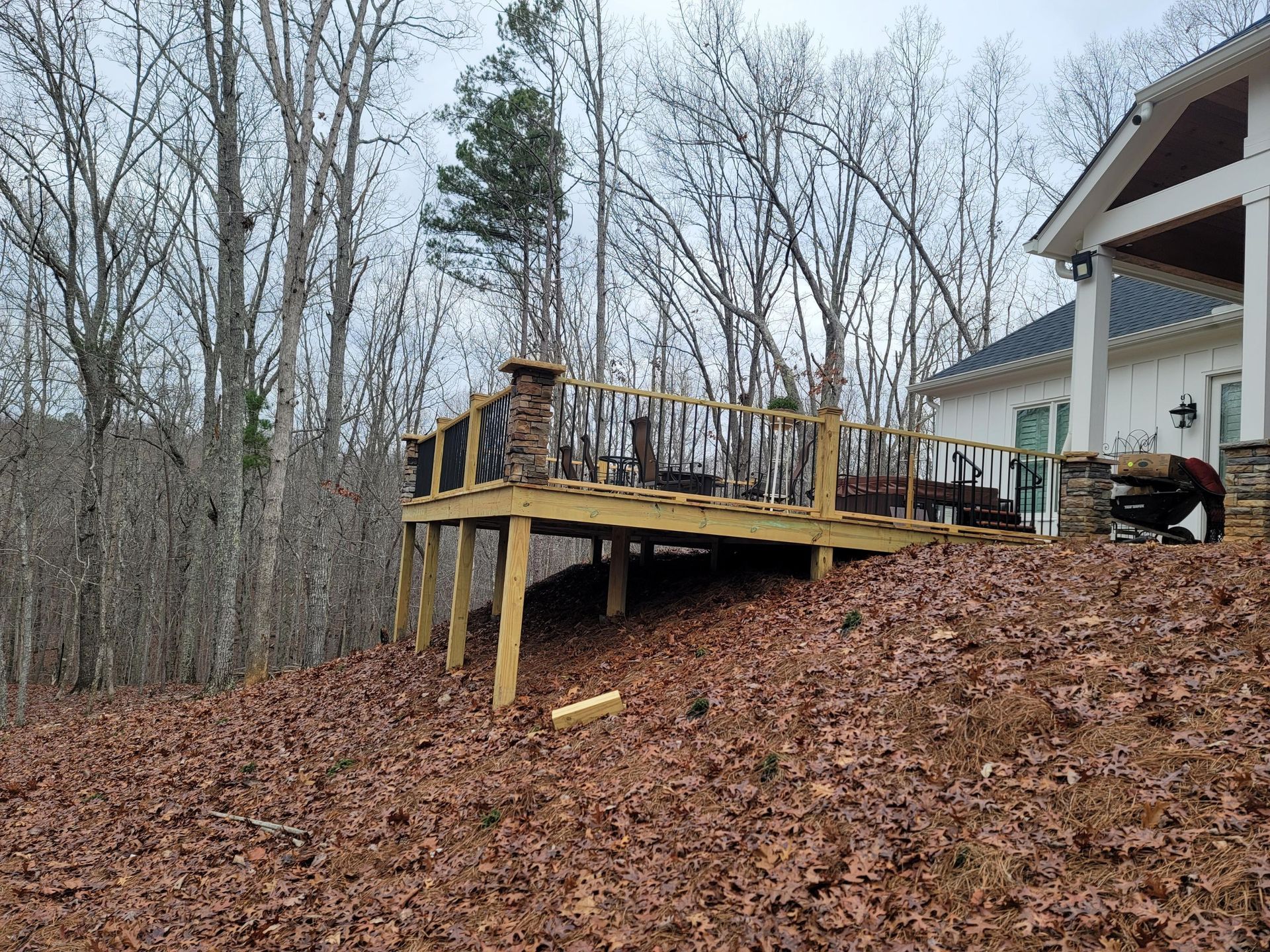 Complete yard renovation with new sod, plants, and edging